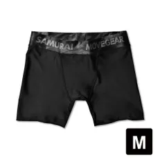 トレーニング用 ショートスパッツ（黒・M)  【サムライムーブギア】テラヘルツ鉱石の力で体幹を整える 機能スパッツ 男女兼用 リライブ プラスアルファの機能