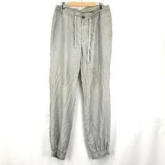 エンポリオ アルマーニ BRAD LINE★シルク100％/ジョガーパンツ【メンズM/48/股下86cm/グレー】イタリア製/EMPORIO ARMANI◆XBG454
