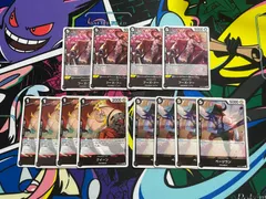 ワンピースカード  フーズ・フー　クイーン　ページワン　R　12枚セット　R　OP08-091　OP08-080　OP08-092　ブースターパック 二つの伝説　百獣海賊団　元CP９　黒　まとめ売りのサムネイル