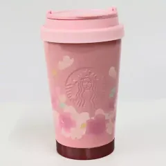 【中古】マグカップ・湯のみ ロゴ(ピンク) SAKURA2020 ステンレスTOGOロゴタンブラーブリーズ355ml 「スターバックスコーヒー」
