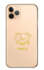 iPhone12 Pro Max ケース カバー アイフォン12 プロマックス スマホケース ハードケース くまさん クマ 熊 ベアー おしゃれ かわいい イラスト シンプル 透明 クリア カラー03