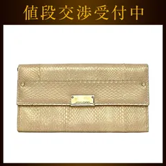 ジミーチュウ クラッチバッグ ec-21720 ゴールド 美品 パイソン