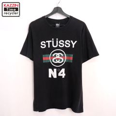 USA製】ステューシー N°4 SSリンク ロゴ Tシャツ 黒 L 古着 - メルカリ