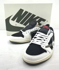 【盛岡80-0015】【併売】	NIKE WMNS AIR JORDAN 1 LOW OG SP TRAVIS SCOTT ナイキ ウィメンズ エアジョーダン 1 ロー OG トラビス・スコット スニーカー AJ1 OLIVE DZ4137-100【中古80】