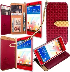 GTO CO., LTD. ストラップ2本付GTOARROWS NX F-01F ケース 手帳型 カバー オリジナルハンドストラップ＆ネックストラップ付 3点セット PUレザー＆アンチグレアTPUケースを使用した手帳型PUレザーケース( ピンク)