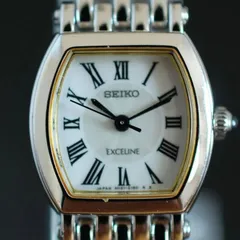 265 【美品　新品電池】 Vintage Seiko Exceline Gold Roman  エクセリーヌ ローマン レディース 腕時計 ドレス