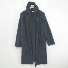 ◇ MURUA ムルーア ファー ロング 長袖 ニット カーディガン サイズF ブラック系 レディース P  【1305240023284】