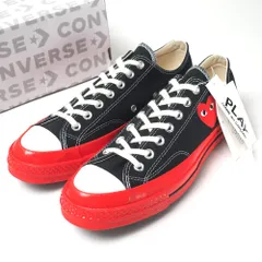 ■未使用品■PLAY COMME des GARCONS × CONVERSE プレイコムデギャルソン × コンバース CHUCK 70 CDG OX スニーカー サイズ9 チャックテイラー ハートロゴ ローカット 靴 20250930/RA6128