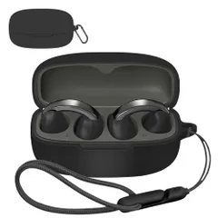 JVC JVC ケンウッド ケンウッド 落下防止 Victor Victor ケースカバー スリムソフト HA-NP1T HA-NP1T 紛失防止用のフックを搭載した 対応用 軽量 防塵 防水 保護 衝撃吸収 装着充電可能 カバーブラック ケースLAZIRO柔のサムネイル