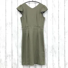 未使用【 PROPORTION BODY DRESSING 】プロポーションボディドレッシング テンセルドビーワンピース カーキ Size.2