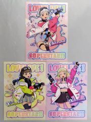 [중고] 클리어 파일 센사도 & 키나코 & 나츠미 A4 클리어 파일 3장 세트 [러브라이브! 슈퍼스타!!×빌리지 뱅가드]