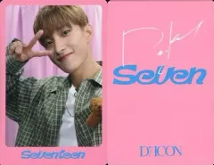 【中古】コレクションカード(男性) SEVENTEEN/DK(ドギョム)/枠ピンク・裏面印刷サイン入り/「DICON D’FESTA MINI EDITION SEVENTEEN」フォトカード