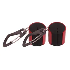 [NEXSTAGES] ロッド ホルダー クリップ キャリー キーパー 釣り具 固定 腰 カラビナ 軽量 丈夫 アルミ 海 便利 落下防止 ベルト ハンズフリー グリップ ケース 車 ベルト ホルダー付き 竿 青物 穴釣り アルミ 撮影 アオリイカ [レッド]