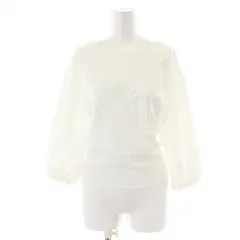 エリン ELIN Jersey back bow top Tシャツ カットソー ギャザー リボン バルーンスリーブ 七分袖 38 M 白 ホワイト 11801-13-0901 /XKのサムネイル