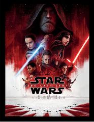 스타 워즈 마지막 제다이 EP8 Star Wars: The Last Jedi 영화 나무 프레임 36cmX46cm 미니 포스터