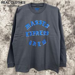MASSES/マシス T-SHIRT L/S EXPRESS/Tシャツ ロングスリーブ エクスプレス/長袖/24AW_MSS_088/チャコール/XL