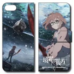 【中古】携帯ジャケット・カバー デザインC(栗山未来) 手帳型スマホケース iPhone6 Plus専用 「境界の彼方」