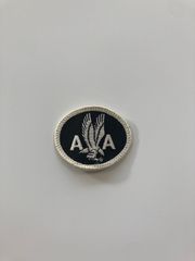 アメリカンエアライン　ワッペン白　AMERICAN AIRLINES