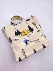 TEMBEA テンベア Paper Tote small CAMP キャンプ PVC トート バッグ アイボリー ■■◎レディース