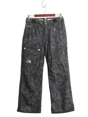 【お得なクーポン配布中!】 ノースフェイス HYVENT 迷彩 スノー パンツ レディース XS / アウトドア  デジタル カモ ナイロン スキー ウエア スノボ  防水 撥水 総柄