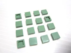 レゴ★未使用！サンドグリーンの１×１タイル１６点セット