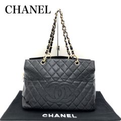 CHANEL キャビアスキンチェーントートバッグ 2406009