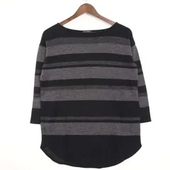 23区 秋冬 ウール100％★ ボーダー ニット セーター Sz.38　レディース