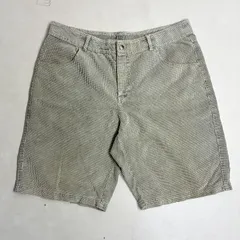 ◆ Gramicci グラミチ ショートパンツ USA製 80～90年代 コーデュロイ ハーフパンツ オーバーサイズ 古着 グリーン サイズL メンズ 0.4kg