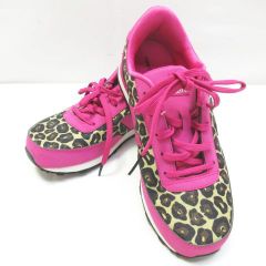 ニューバランス スニーカー キッズ ヒョウ柄 new balance 501 ピンク M KL501H6Y 22.5cm ４ 1/2 保管品 E24Z