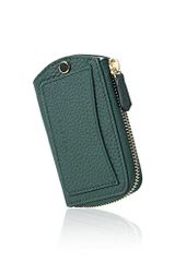 モスグリーン×ミントグリーン LASIEMラシエム キーケース レディース スマートキー対応 本革 レザー 「外ポケット付き」 スマートキーケース メンズ モスグリーン×ミントグリーン