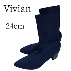 Vivian ヴィヴィアン ネイビー その他ブーツ 24cm