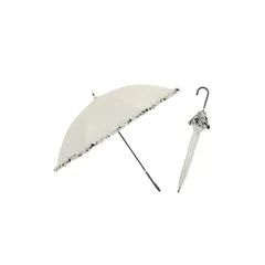 小川(Ogawa) 日傘 OLIVE des OLIVE レディース フリル ホワイト 晴雨兼用 完全遮光 UV99.9%カット 遮熱 0