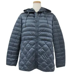 美品 Max Mara マックスマーラ ジャケット ダウン ブルーグレー 38(S) ショート フード フーディー ファスナー ドローストリング キルティング The CUBE ナイロン アウター ブルゾン コート【レディース】のサムネイル