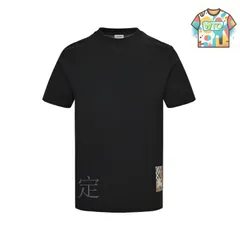 【今日特価】Burberry 25SS 裾チェック戦馬テープ T シャツ-1