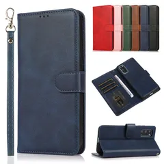 Galaxy S21 ケース 手帳型 背面型 分離式 6色 ストラップ付き カードポケット スタンド機能 マグネット シンプル 高級感 多機能 耐衝撃 ギャラクシー S21 スマホカバー