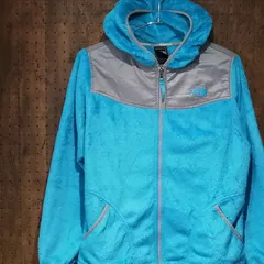 THE NORTH FACE ノースフェイス　フルジップパーカー　ボアフリースジャケット 　両面ワンポイント刺しゅう　ガールズ XL(18)