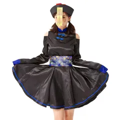 [SVNVIOZ] ハロウィン コスプレ キョンシー 仮装 コスチューム 肩出し ゾンビ 大人 レディース 女性用 衣装 ワンピース 中国風 人気 変装パーティー イベント用 文化祭 プレゼント
