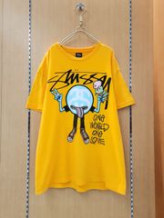 STUSSY ステューシー ONE WORLD ONE LOVE Tシャツ L