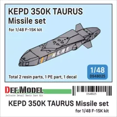 【新品】プラモデル 1/48 現用 韓国空軍 タウルスKEPD 350K巡航ミサイルセット(F-15K用 1発入) ディティールアップパーツ [DS48025]
