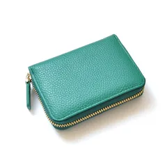 《期間限定SALE》《送料無料＆税込価格》《新品未使用》《数量限定》《特別価格》MOMO -モモ-！牛革！カウハイド！アコーディオン方式！ジャバラ収納！男女兼用！カード収納！コイン！コンパクトウォレット　AN-3174　グリーン