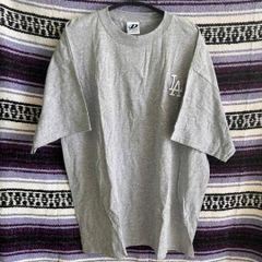 現品限り デッドストック Los Angeles Dodgers ロサンゼルス ドジャース オフィシャル Tシャツ グレー 2XLサイズ