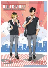 【中古】クリアファイル 黒尾＆孤爪(下校) 3ポケットクリアファイル 「ハイキュー!!」