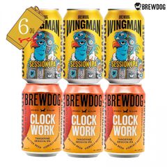 [6缶セット] イギリスクラフトビール ブリュードッグ 缶ビール 2種飲み比べセット 330ml×6缶 ウイングマン＆クロックワーク