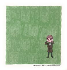 進撃の巨人 ジャン プリント クリーナークロス デフォルメイラスト
