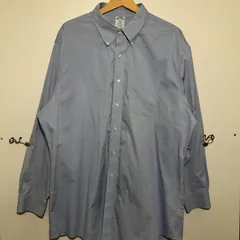 Brooks Brothers ブルックスブラザーズ オックスフォードシャツ 長袖シャツ ボタンダウン オーバーサイズ CHINA製 メンズ ブルー