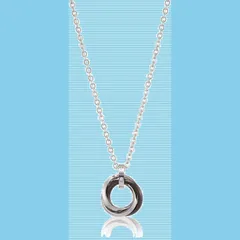 【在庫セール】[ウィゴー] ミニトリプルリングチェーン ネックレス チェーン アクセサリー シルバー メンズ F ブラック