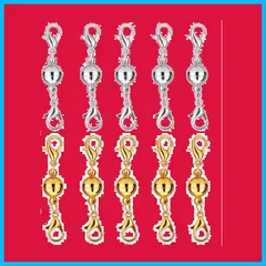【人気商品】10個セット アクセサリーパーツ クラフト作り DIY用 延長用金具 ジュエリー用 エンドパーツ (球形) 磁気クラスプ 簡単装着 マグネット留め具 留め具 ネックレス YFFSFDC