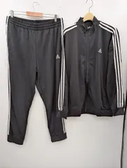 adidas トラックジャケット&パンツ 上下セット 2XL～3XL相当 ブラック ダメージあり