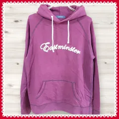 F0074 レイジブルー RAGEBLUE パーカー 長袖 (M) プリントロゴ文字 パープル