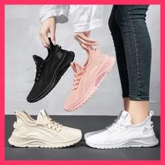 【おしゃれ】 スニーカー レディース ニットスニーカー 疲れにくいシューズ/メッシュスニーカー/運動靴 ジョギング レースアップローカット メッシュウォー おすすめ おしゃれ　人気 上品 80JSHY-003